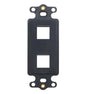 INSERT DECOREX 2 PORT BLACK