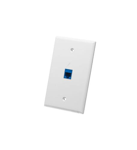 FACEPLATE, OVERSIZED, 1-PORT, WHITE