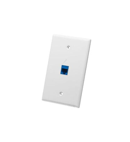 FACEPLATE, OVERSIZED, 1-PORT, WHITE