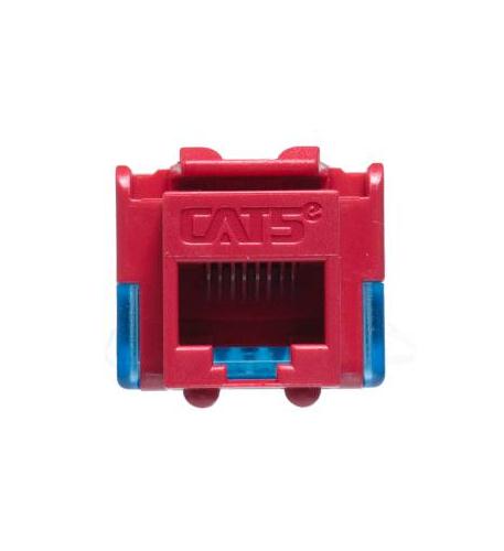 MODULE, CAT 5e, EZ, 25 PK, RED