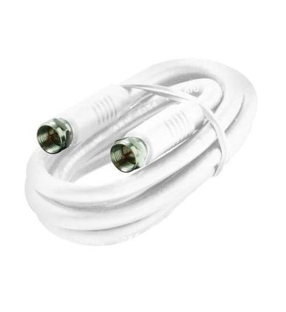 6' F-F White RG6/UL Cable