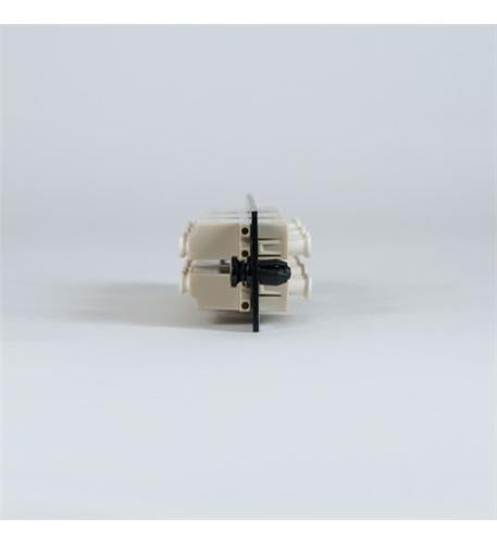 ADAPTER PANEL, 6 QUAD LC, 24F, BEIGE, MM