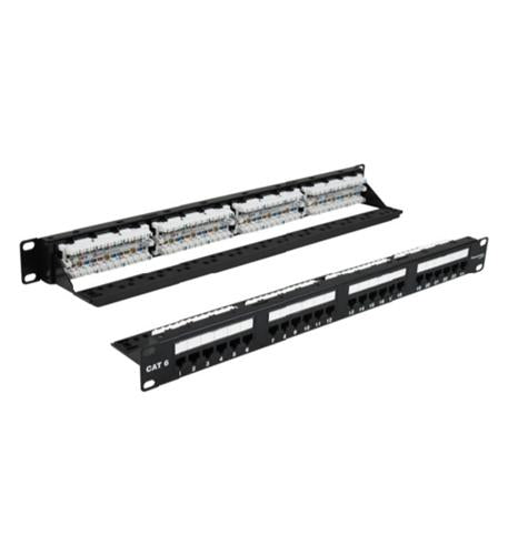 CAT6 PATCH PANEL 24 PORT 1U