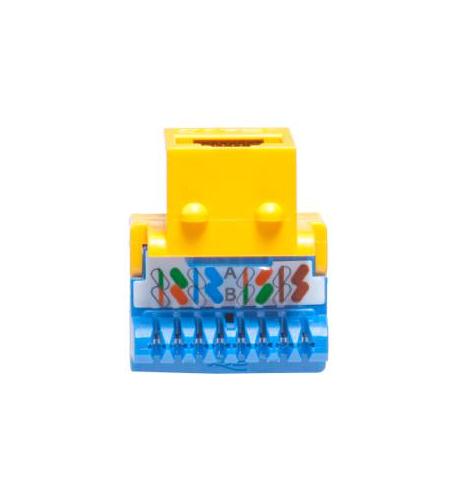 MODULE, CAT 5e, EZ, YELLOW