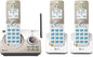 AT&T DL72319 DECT 6.0 3-Handset Cordless Phone for Home with Connect to Cell, Call Blocking, 1.8" Backlit Screen, Big Buttons, intercom, and Unsurpassed Range