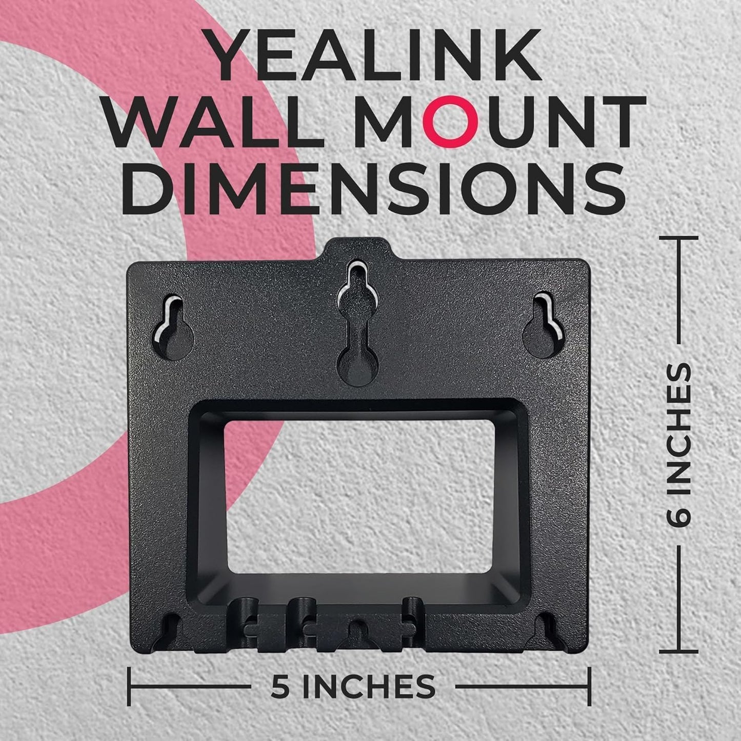 Yealink Wall Mount Bracket T33G, T34W & MP52 IP Phones