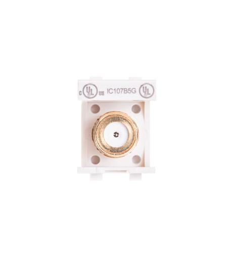 MODULE, F-TYPE, GOLD PLATED, WHITE