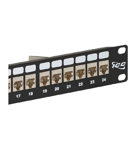 PATCH PANEL,CAT 6A,SHIELDED 24-P,1RMS
