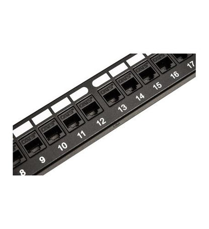 PATCH PANEL,CAT 5e,FEED Thru 24-P,1RMS