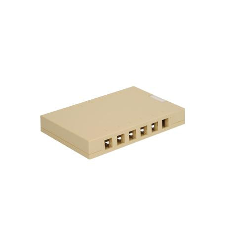 SURFACE MOUNT BOX, 12-PORT, IVORY