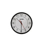 12in Round Clock, Black,Surface Mount24V