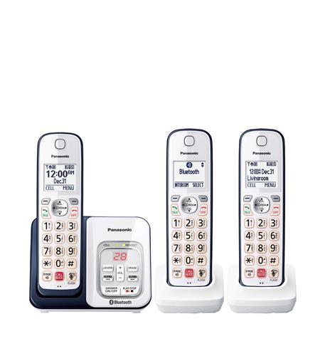 3 Handset Link2Cell Cordless Phone