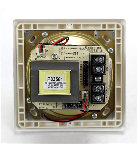 8W SPKR STR,WALL,24 VDC WHITE