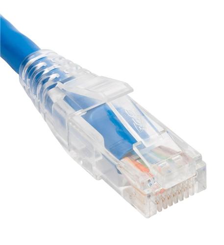PATCH CORD, CAT6, CLEAR BOOT, 5' BLUE