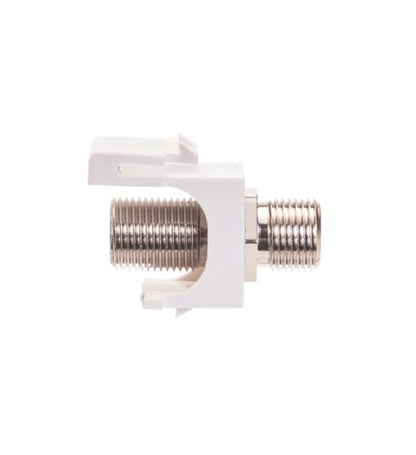 MODULE, F-TYPE, NICKEL PLATED, WHITE