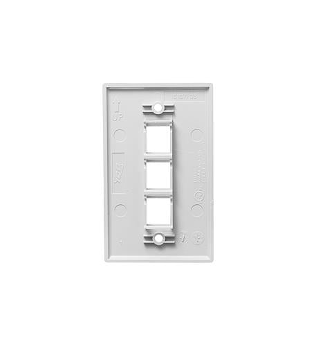 FP03PWH-SPK FACEPLATE 25 PK WHITE