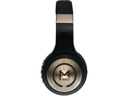MORPHEUS 360 SERENITY WIRELESS OVER-THE-EAR HEADPHONES, BLUETOOTH 5.0 HEADSET WITH MICROPHONE, HIFI STEREO WIREDWIRELESS BLACKGOLD HP5500G