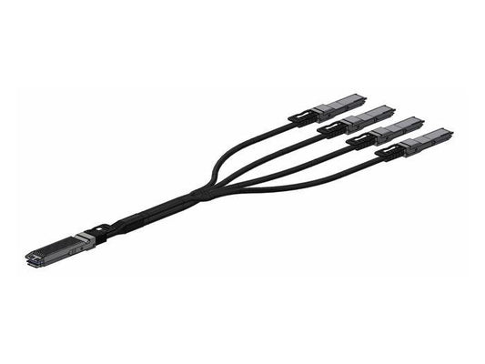 NVIDIA Passive Copper Splitter Cable, IB twin port NDR 800Gb/s to 4x200Gb/s, OSFP to 4xQSFP112, 3m