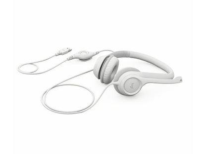 Logitech H390 Wired Headset for PC/Laptop, Off-white - headset