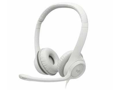Logitech H390 Wired Headset for PC/Laptop, Off-white - headset