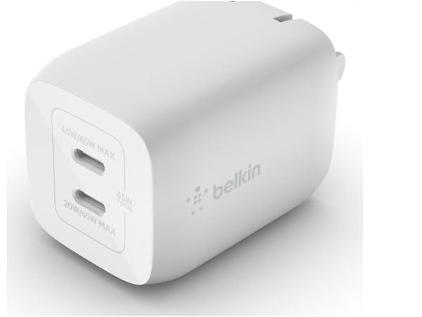 65W DUAL USB-C GAN CHARGER + CABLE