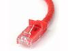 StarTech.com 75ft CAT6 Ethernet Cable, 10 Gigabit Snagless RJ45 650MHz 100W PoE Patch Cord, CAT 6 10GbE UTP Network Cable w/Strain Relief, Red, Fluke Tested/Wiring is UL Certified/TIA - Category 6 - 24AWG (N6PATCH75RD) - patch cable - 75 ft - red