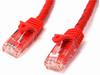 StarTech.com 75ft CAT6 Ethernet Cable, 10 Gigabit Snagless RJ45 650MHz 100W PoE Patch Cord, CAT 6 10GbE UTP Network Cable w/Strain Relief, Red, Fluke Tested/Wiring is UL Certified/TIA - Category 6 - 24AWG (N6PATCH75RD) - patch cable - 75 ft - red