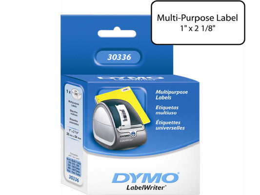 WHITE MULTIPURPOSE LABEL, 1 X 2-1/8