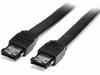 StarTech.com Shielded External eSATA Cable - eSATA cable - Serial ATA 150 - eSATA (M) to eSATA (M) - 3 ft - black - ESATA3 - eSATA cable - 3 ft