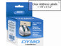 CLEAR ADDRESS LABEL 1-1/8 X 3-1/2