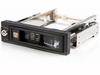 StarTech.com 5.25in Trayless Hot Swap Mobile Rack for 3.5in Hard Drive - Internal SATA Backplane Enclosure - Lockable drive bay (HSB100SATBK) - storage mobile rack