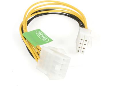 StarTech.com EPS 8 Pin Power Extension Cable - Power extension cable - 8 pin EPS12V (F) to 8 pin EPS12V (M) - 7.9 in - EPS8EXT - power extension cable - 8 pin EPS12V to 8 pin EPS12V - 7.9 in