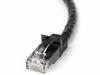 StarTech.com 7ft CAT6 Ethernet Cable, 10 Gigabit Snagless RJ45 650MHz 100W PoE Patch Cord, CAT 6 10GbE UTP Network Cable w/Strain Relief, Black, Fluke Tested/Wiring is UL Certified/TIA - Category 6 - 24AWG (N6PATCH7BK) - patch cable - 7 ft - black