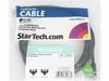 StarTech.com 7ft CAT6 Ethernet Cable, 10 Gigabit Snagless RJ45 650MHz 100W PoE Patch Cord, CAT 6 10GbE UTP Network Cable w/Strain Relief, Black, Fluke Tested/Wiring is UL Certified/TIA - Category 6 - 24AWG (N6PATCH7BK) - patch cable - 7 ft - black