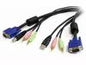 StarTech.com 6 ft 4-in-1 USB VGA KVM Switch Cable with Audio and Microphone - VGA KVM Cable - USB KVM Cable - KVM Switch Cable (USBVGA4N1A6) - keyboard / video / mouse / audio cable - 6 ft