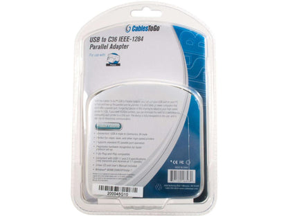 6ft USB to DB25 Parallel Printer Adapter