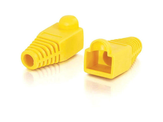 RJ45 PLUG COVER-6.0mm YELLOW-50 PK
