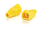 RJ45 PLUG COVER-6.0mm YELLOW-50 PK