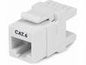 StarTech.com 180 Degree Cat 6 Keystone Jack - RJ45 Ethernet Cat6 Wall Jack White - 110 Type - Keystone Jack 180 Degree 110 UTP (C6KEY110SWH) - keystone jack