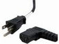 StarTech.com 6ft (1.8m) Computer Power Cord, NEMA 5-15P to Right Angle C13 Power Cord, 10A 125V, 18AWG, Replacement AC Power Cord, Monitor Power Cable, NEMA 5-15P to IEC 60320 C13 Power Cord - PC Power Supply Cable - power cable
