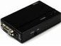 StarTech.com High Resolution VGA to Composite (RCA) or S-Video Converter - PC to TV Video Adapter - 1600x1200 RGB to TV (VGA2VID) - video converter - black