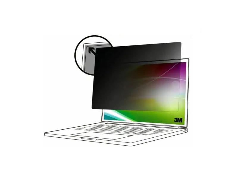 3M - Notebook privacy filter - for full screen laptop - removable - flip - 14in - black