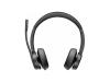 SBUY Poly Voyager 4320-M Microsoft Teams Certified Headset +BT700 dongle +Charging Stand