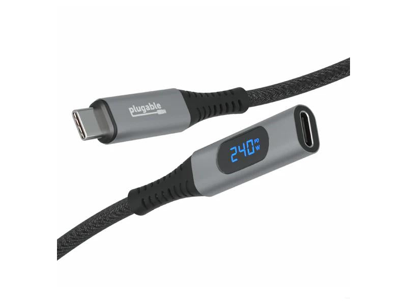 Plugable USB-C Extension Cable and Meter