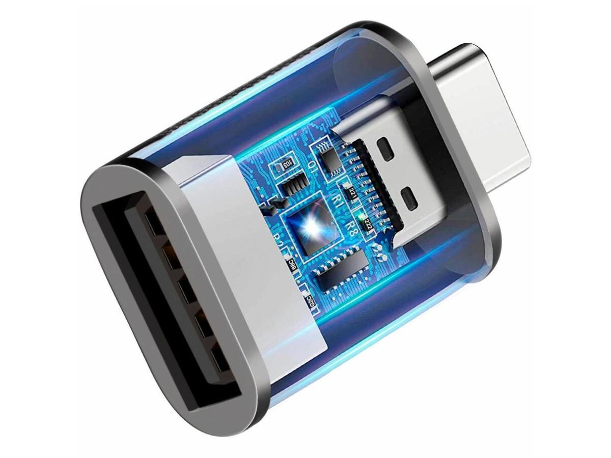 Female USB-A to Male USB-C Adapters (4 pack)