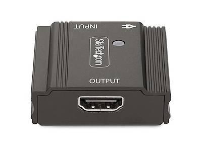 StarTech.com 33ft (10m) 8K 60Hz HDMI Signal Booster, Active HDMI 2.1 Inline Repeater and Video Signal Amplifier up to 8K 60Hz/4K 144Hz, Compact HDMI Cable Extender - HDMI Signal Extension (33FT-8K-HDMI-BOOSTER)