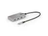 StarTech.com 4-Port USB-C Hub with USB-C DP Alt Mode Video Output 4K 60Hz, 3x USB-A, 1x USB-C, 100W Power Delivery Pass-Through, USB 3.2 Gen 2 (10Gbps), Portable USB Type-C to USB Type-A/C - 1ft (30cm) Host Cable (HB31C3A1CDPPD3) - hub - 4 ports