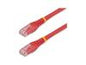 StarTech.com 1ft CAT6 Ethernet Cable, 10 Gigabit Molded RJ45 650MHz 100W PoE Patch Cord, CAT 6 10GbE UTP Network Cable with Strain Relief, Red, Fluke Tested/Wiring is UL Certified/TIA - Category 6 - 24AWG (C6PATCH1RD) - patch cable - 1 ft - red