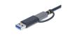 StarTech.com USB 3.0 Multi-Media Memory Card Reader, SD/microSD/CompactFlash Card Reader, Portable USB 5Gbps Card Adapter, External USB-C Card Reader with Attached USB-A Adapter - Works with Any Operating System (FCREADMICRO3V2)