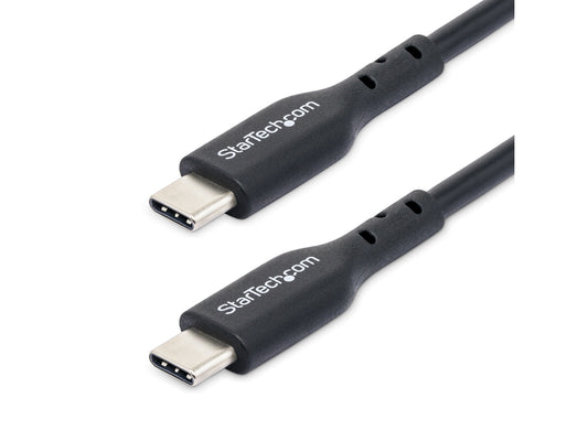 StarTech.com 2m (6ft) USB C Charging Cable, USB-C Cable, USB 2.0 Type-C Laptop Charger Cord, 60W 3A Power Delivery, TPE Jacket, USB-C Data Transfer Cable, M/M - USB-C cable - 24 pin USB-C to 24 pin USB-C - 6.6 ft